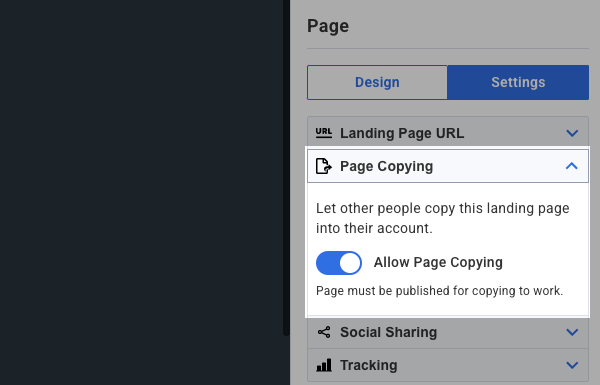 Enable Allow Page Copying