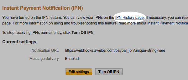 Click IPN History